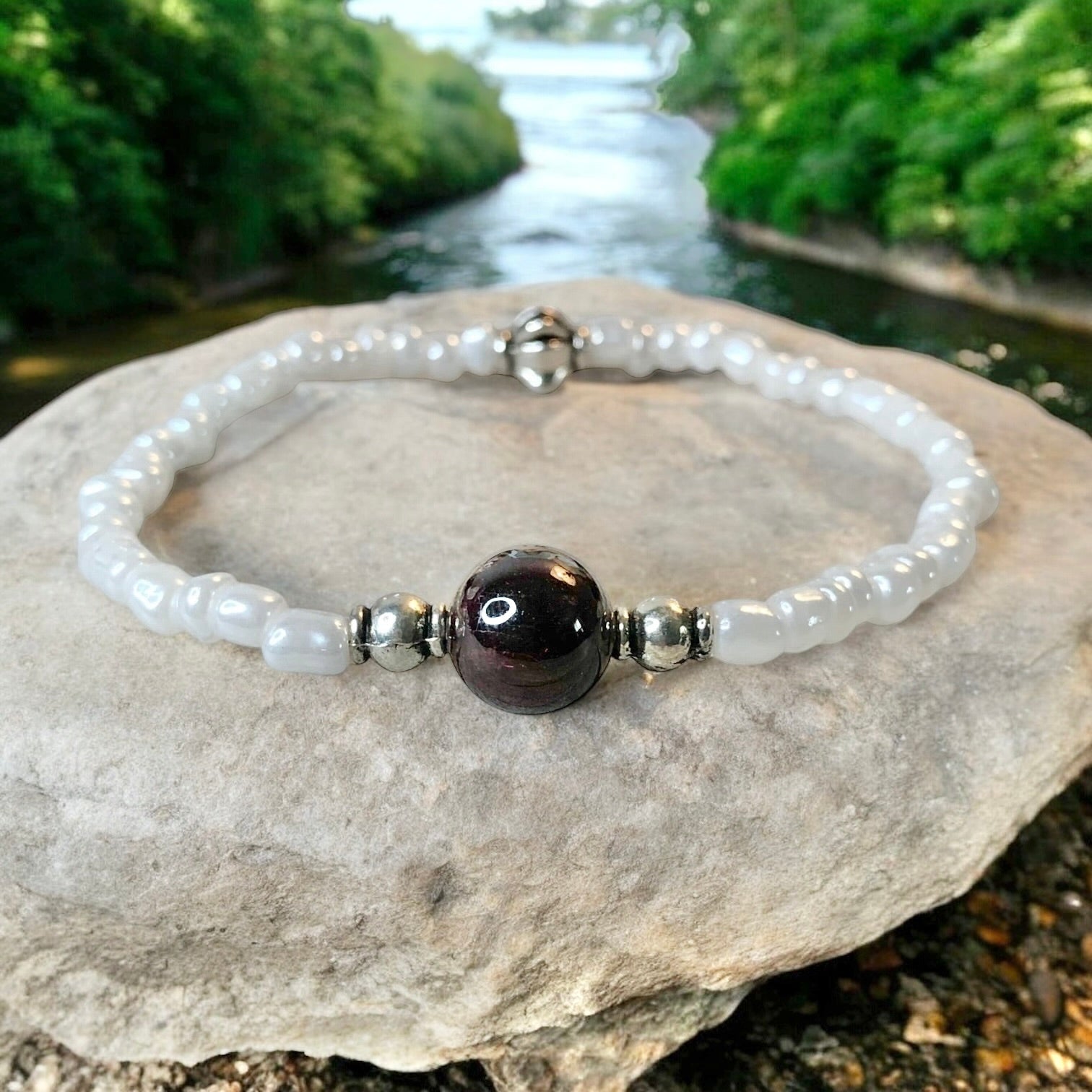 Garnet Bracelet- For Career in Service & Blessings of Prosperity - Mindful Intentions