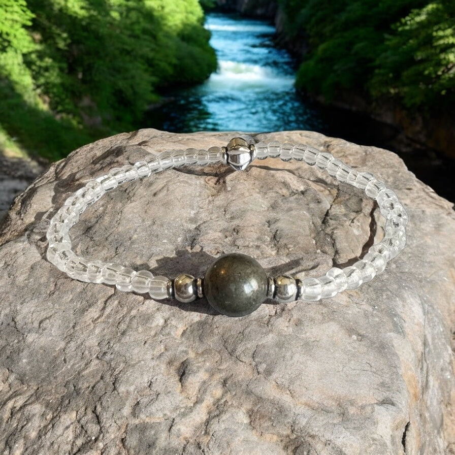 Pyrite Bracelet- For Abundance, Prosperity, & Achieving Goals