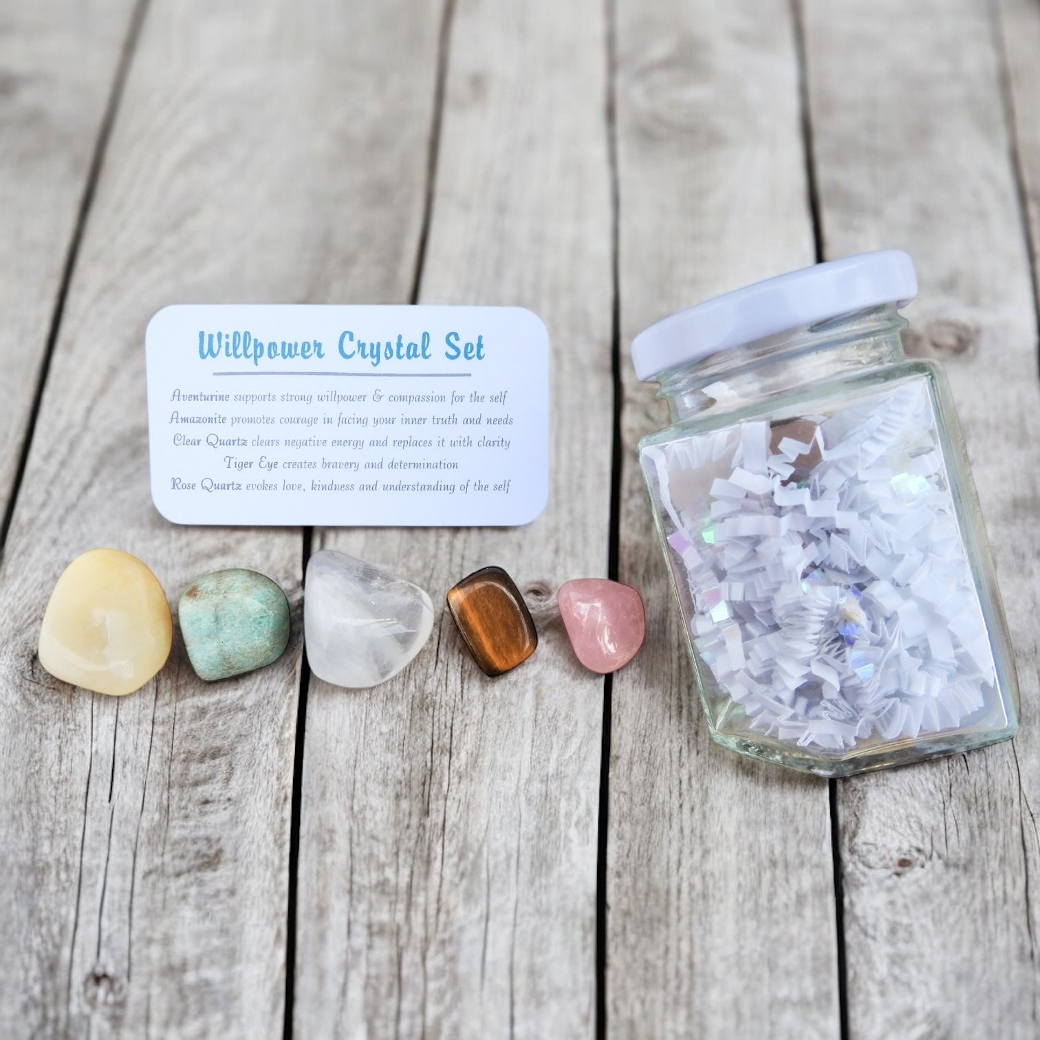 Willpower Crystal Set in Jar