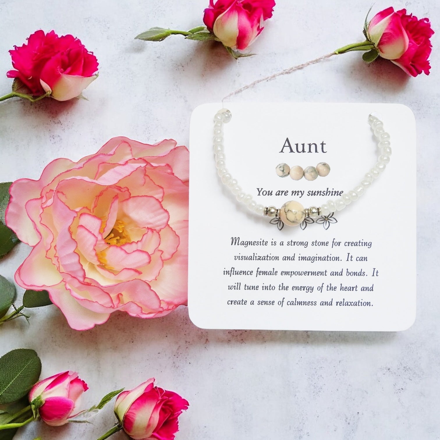 Aunt Bracelet- Magnesite Bracelet