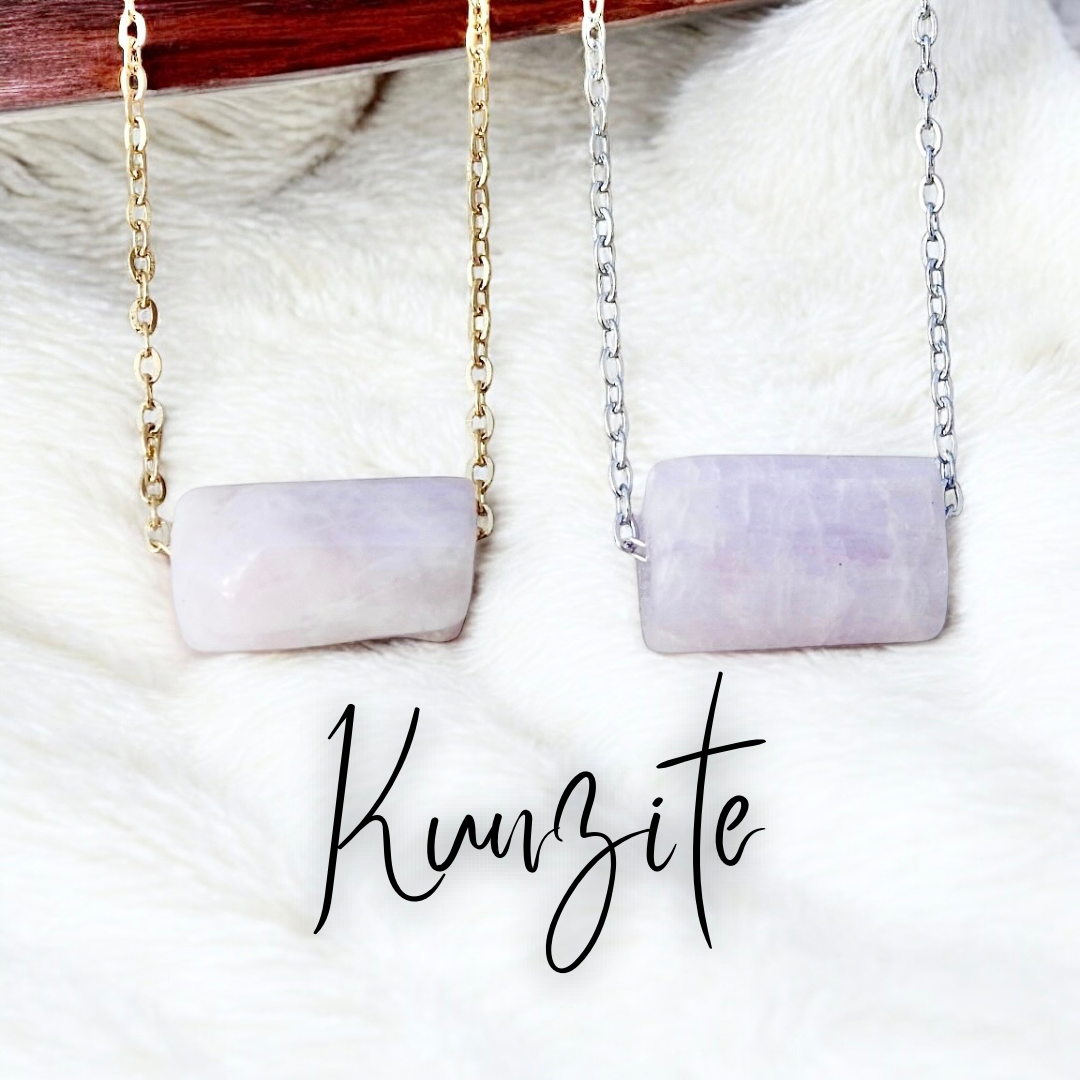 Kunzite Necklace- Stone of Joy, Emotional Balance, & New Relationships - Mindful Intentions
