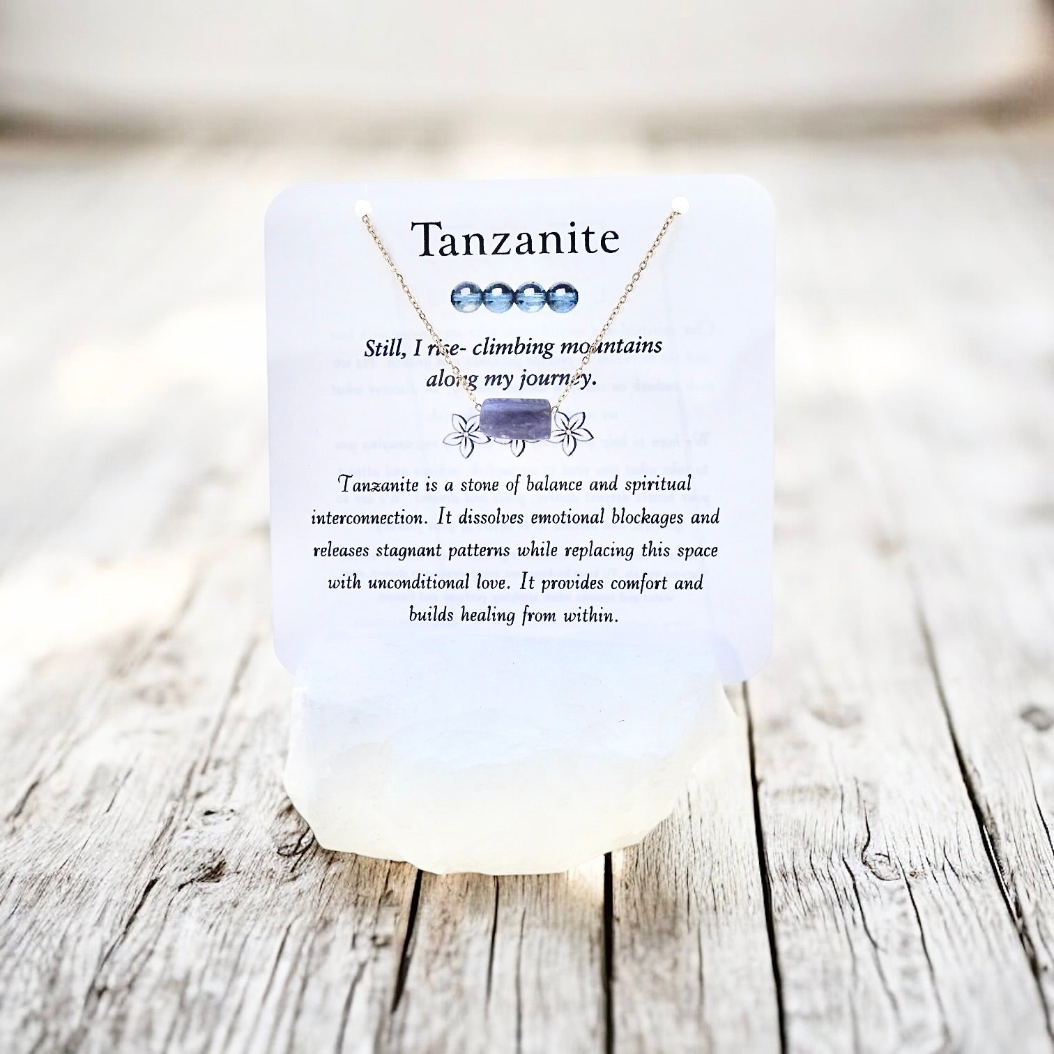 Tanzanite Necklace- Stone of Spiritual Connection & Cosmic Intelligence