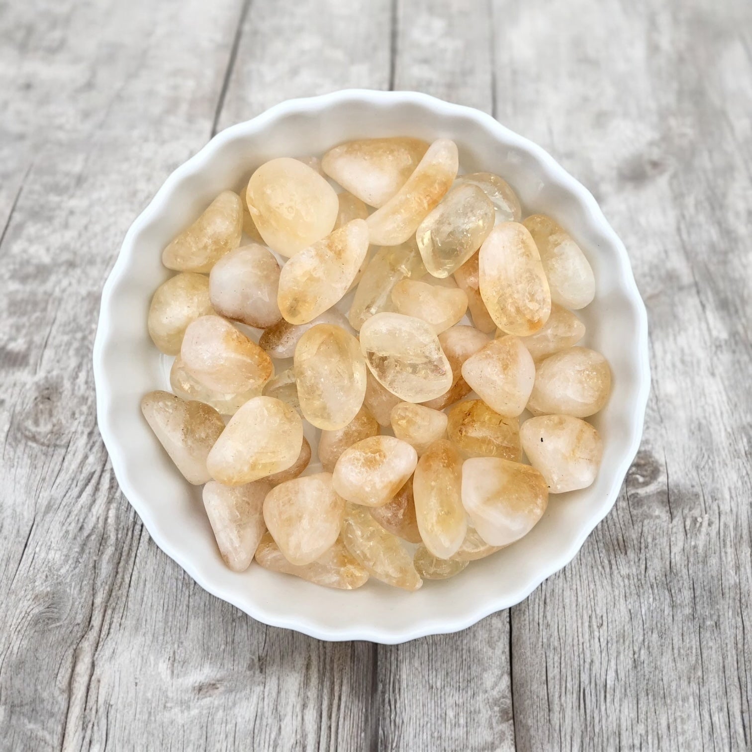 Citrine Tumbled Stones with Card- Stone of Success, Abundance, Prosperity & Wealth