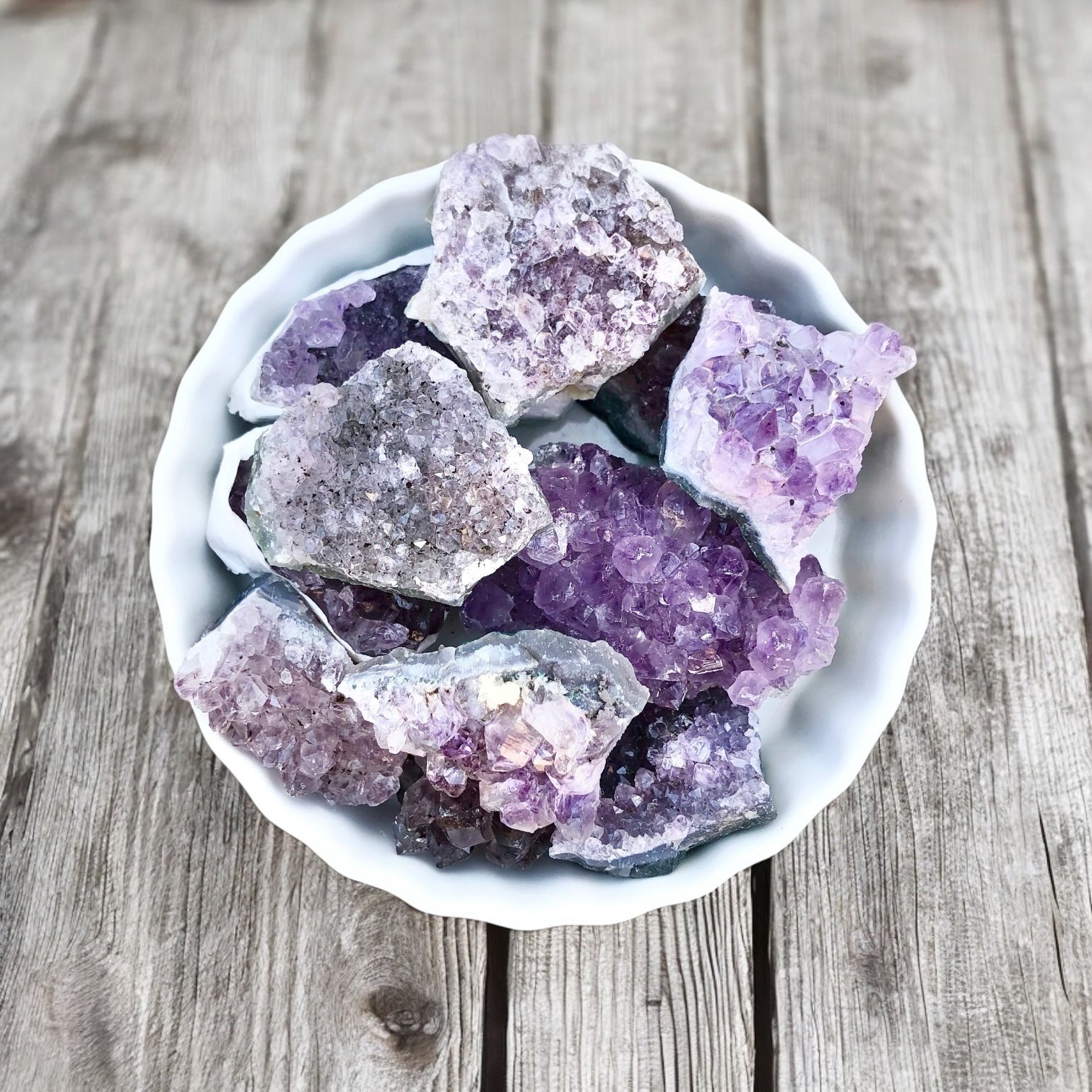Raw Amethyst Clusters- Stone of Intuition, Protection, & Sleep