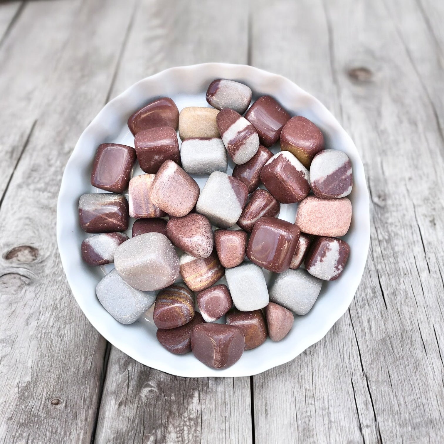 Shiva Lingham Tumbled Stones with Card- Stone of Insight & Sacral Energy