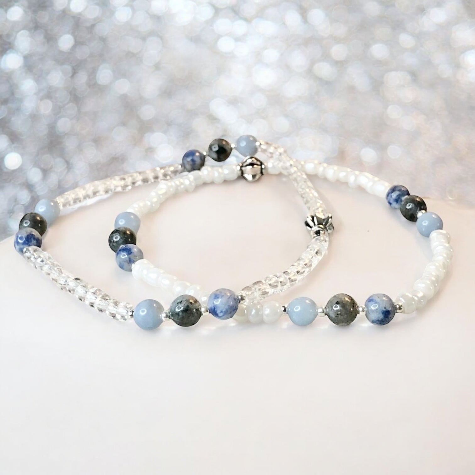 Meditation Anklet - Beaded Anklet - Mindful Intentions
