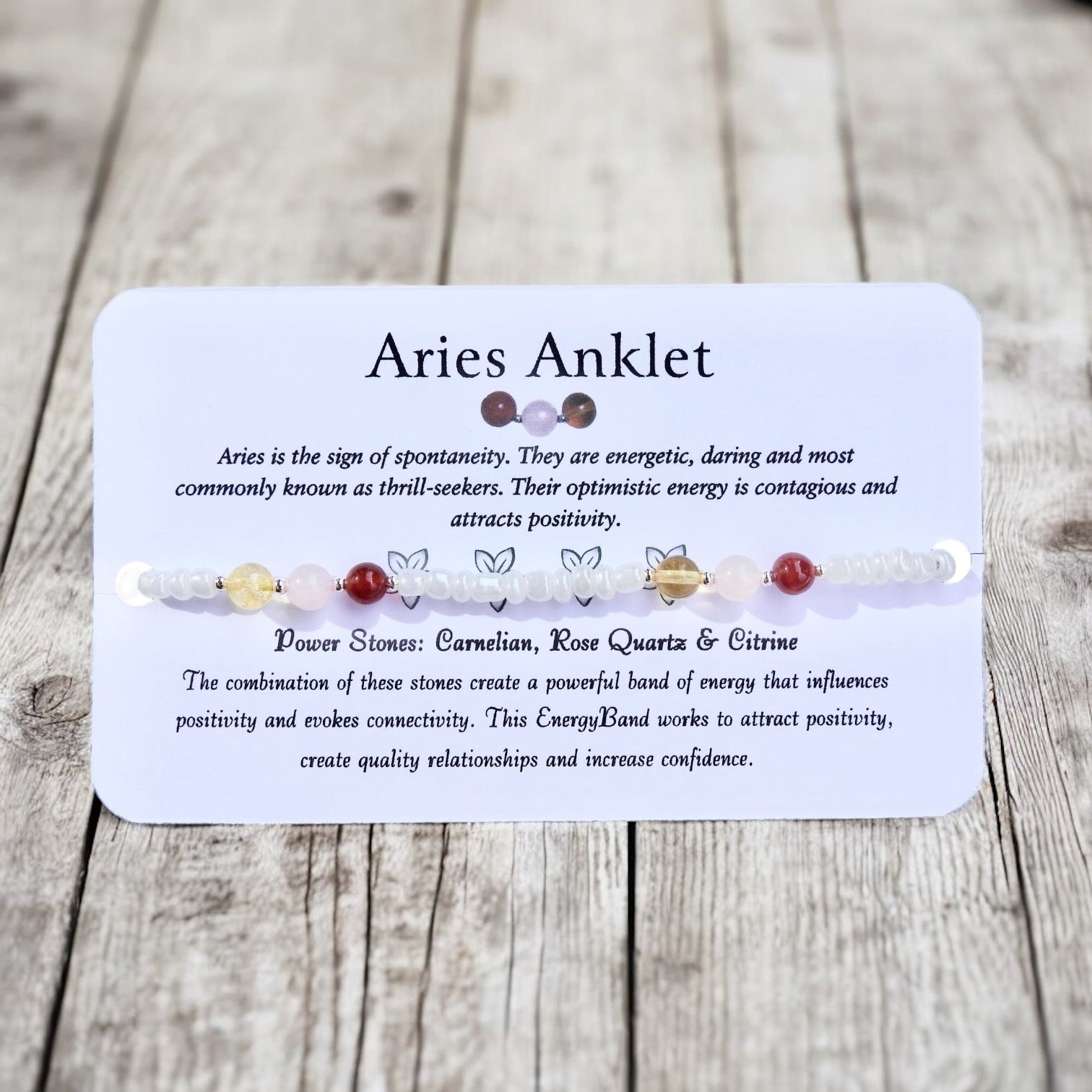 Sun, Moon, & Rising Zodiac Sign Anklet Set