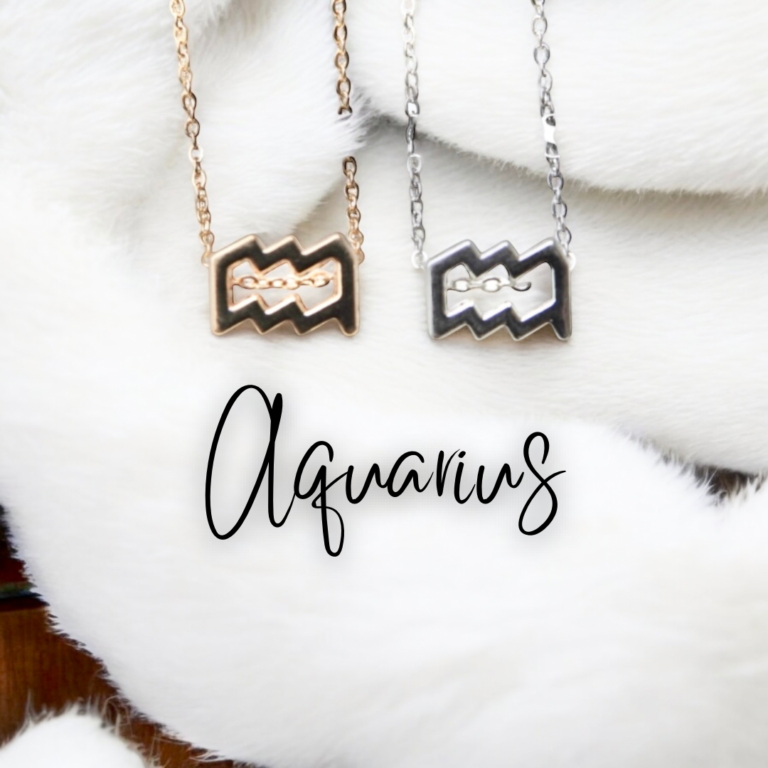 Aquarius Zodiac Necklace