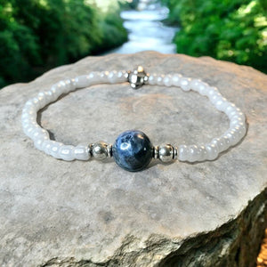 Sodalite Bracelet- For Tranquility, Peace, & Social Anxiety