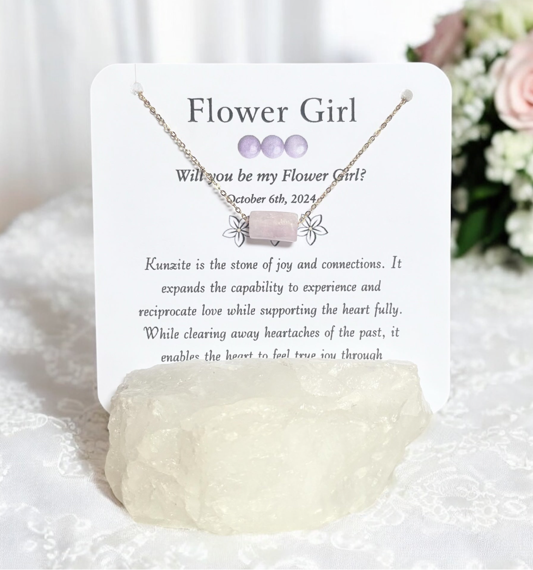 Will You Be My Flower Girl Necklace- Personalized Necklace