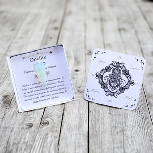 Opalite Pendulum with Pendulum Board & Instructions