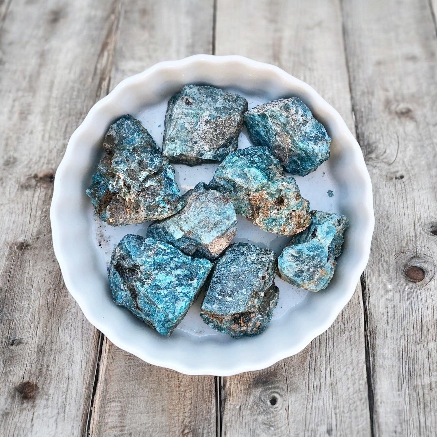 Apatite Raw Stones with Card- Stone of Willpower & Mental Support