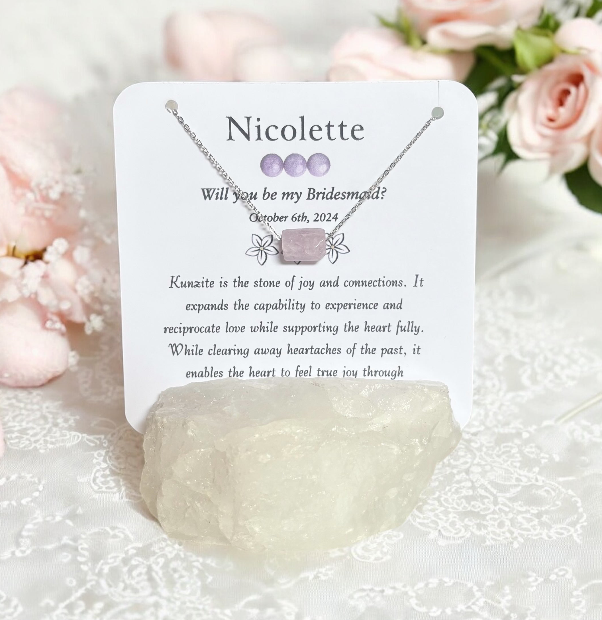 Will You Be My Bridesmaid Necklace- Personalized Necklace