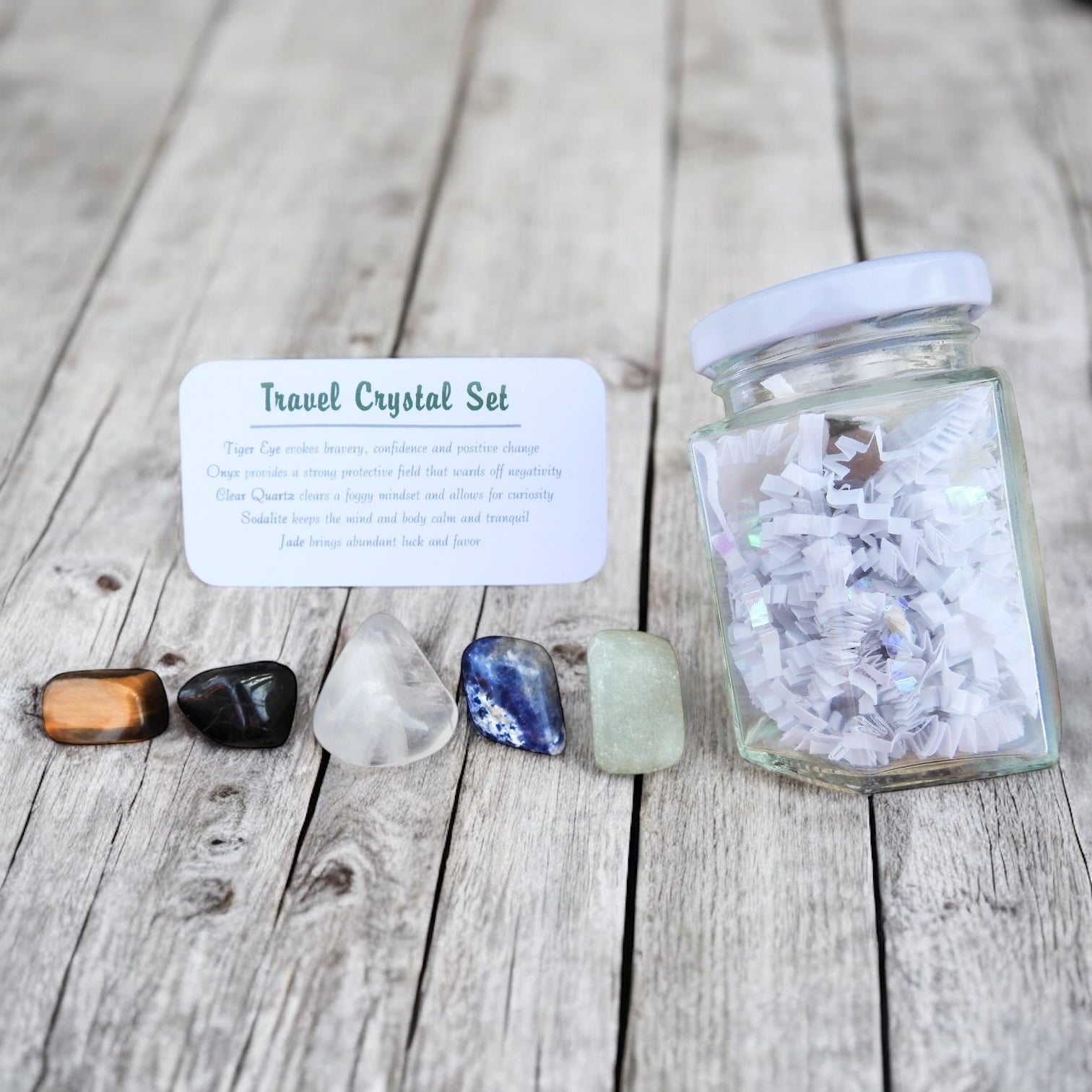 Travel Crystal Set in Jar