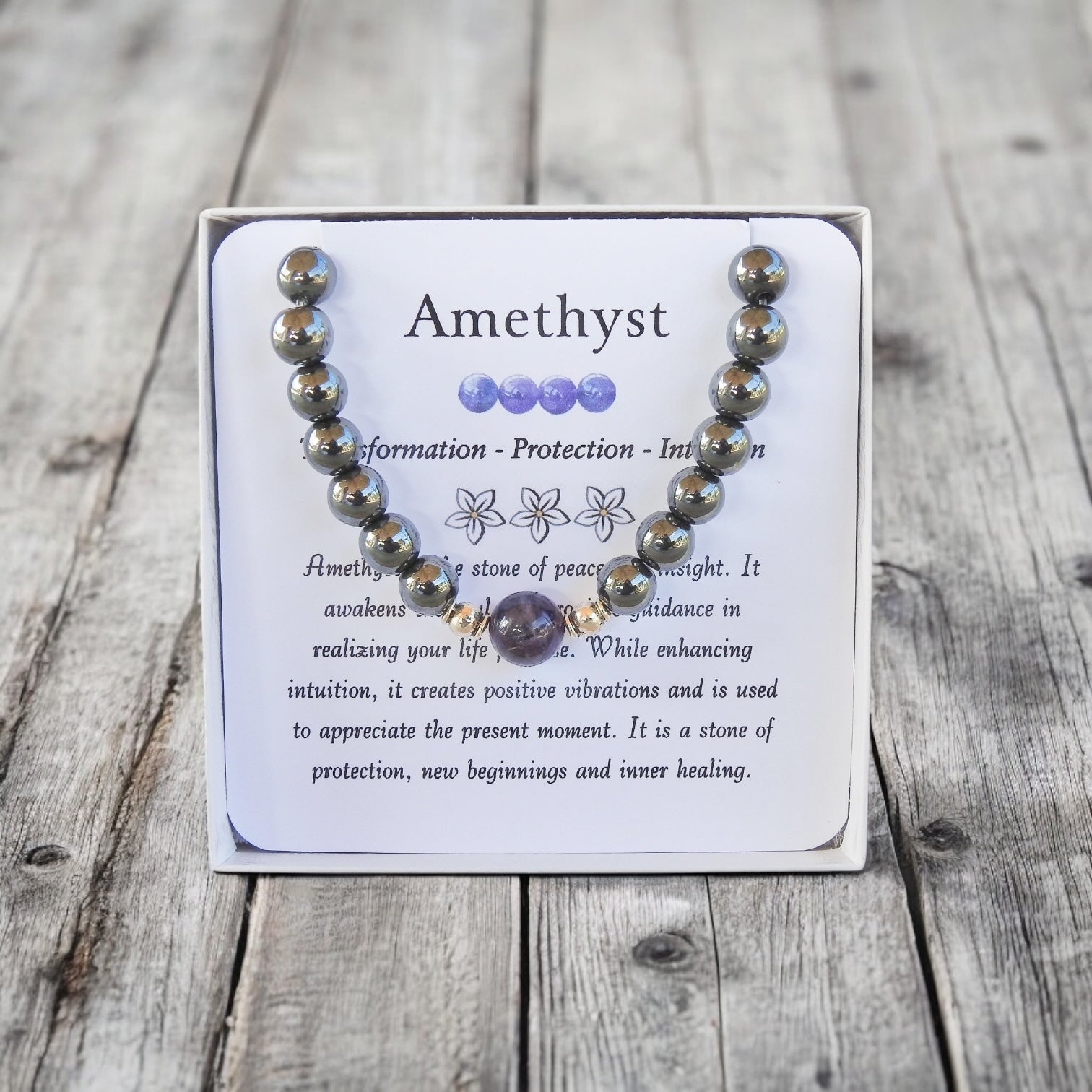 Amethyst Bracelet- For Protection, Trust & Intuition