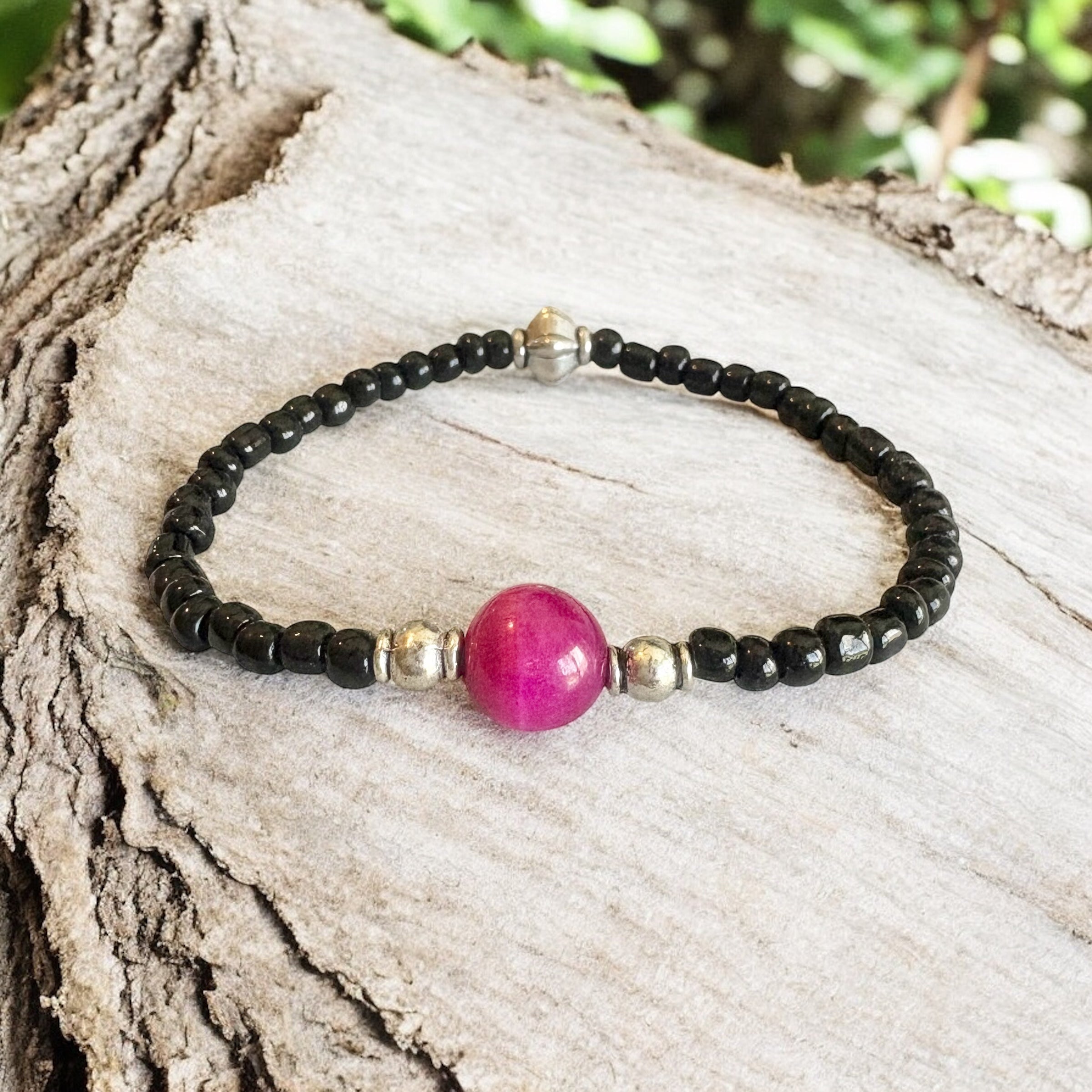 Soul Sisters Bracelet- Pink Tiger Eye Bracelet - Mindful Intentions