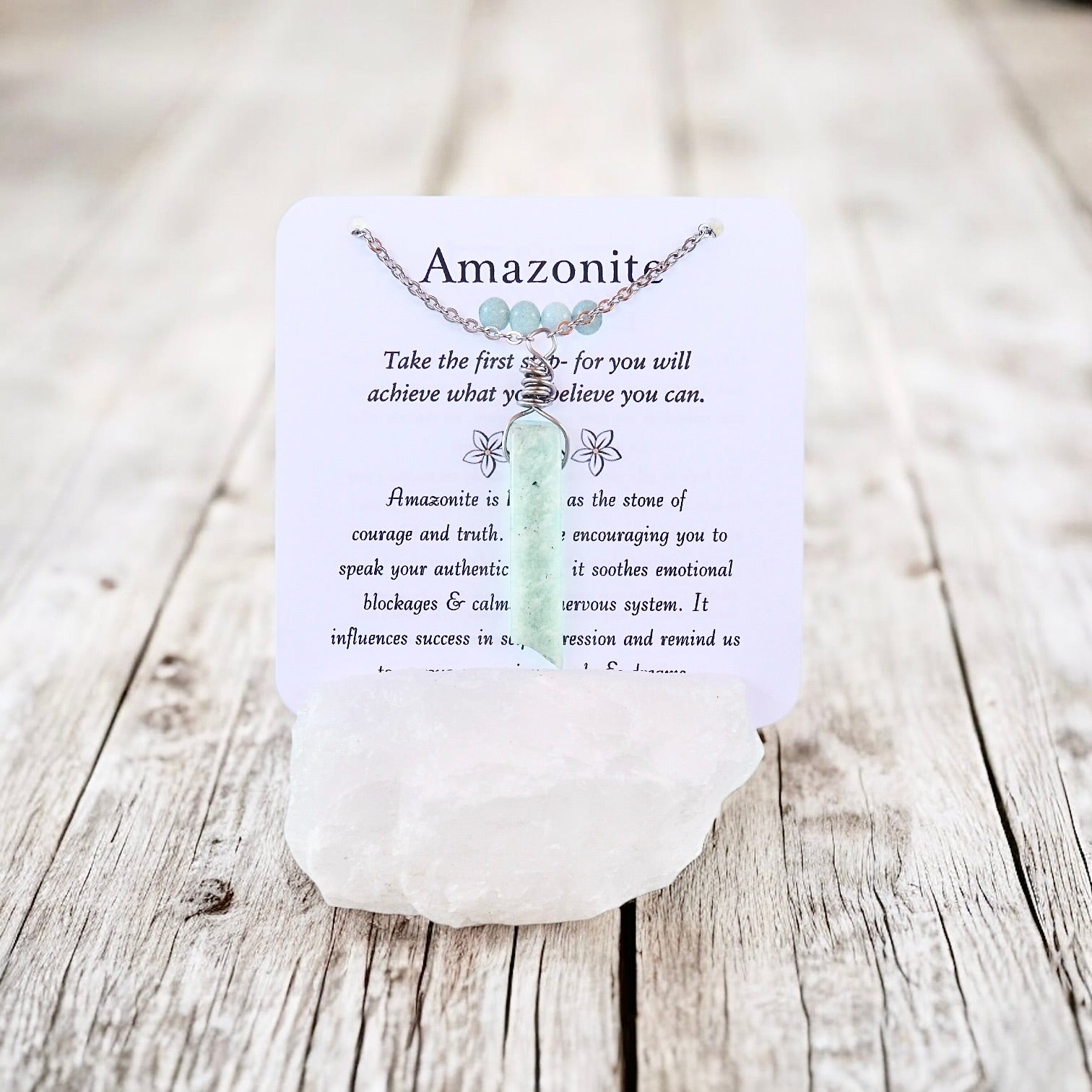 Amazonite Necklace- For Courage & Self Expression