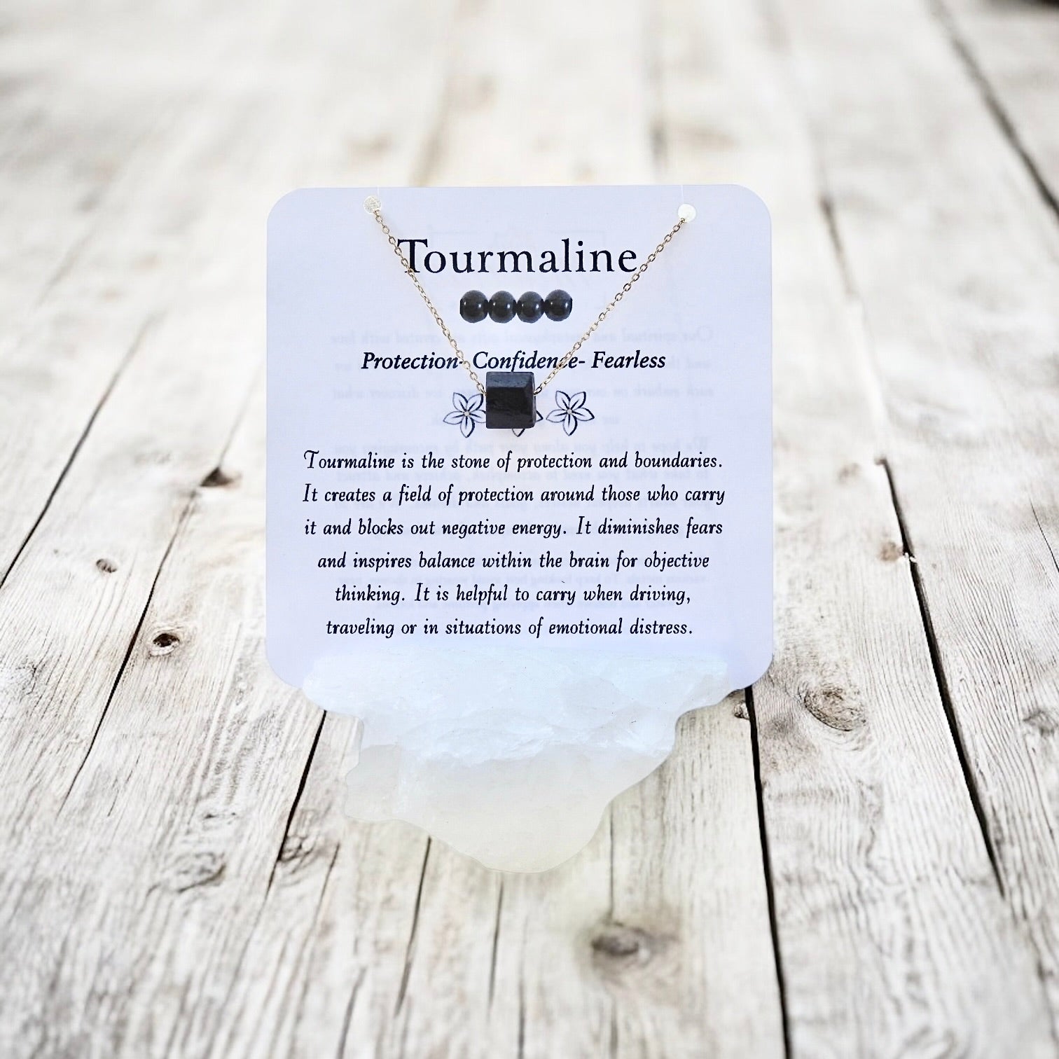 Tourmaline Necklace- Stone of Protection & Grounding