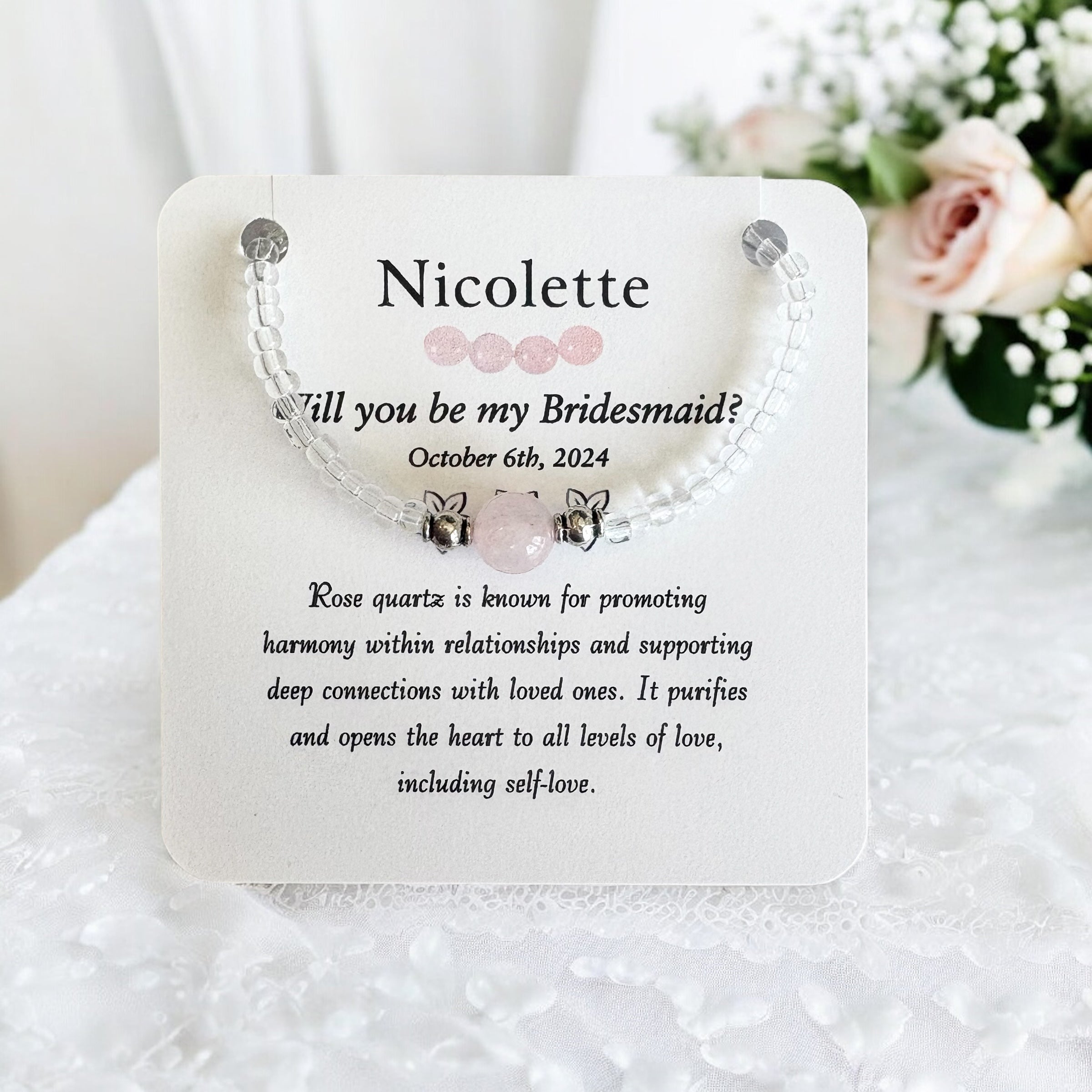 Will You Be My Bridesmaid Bracelet- Personalized Gift