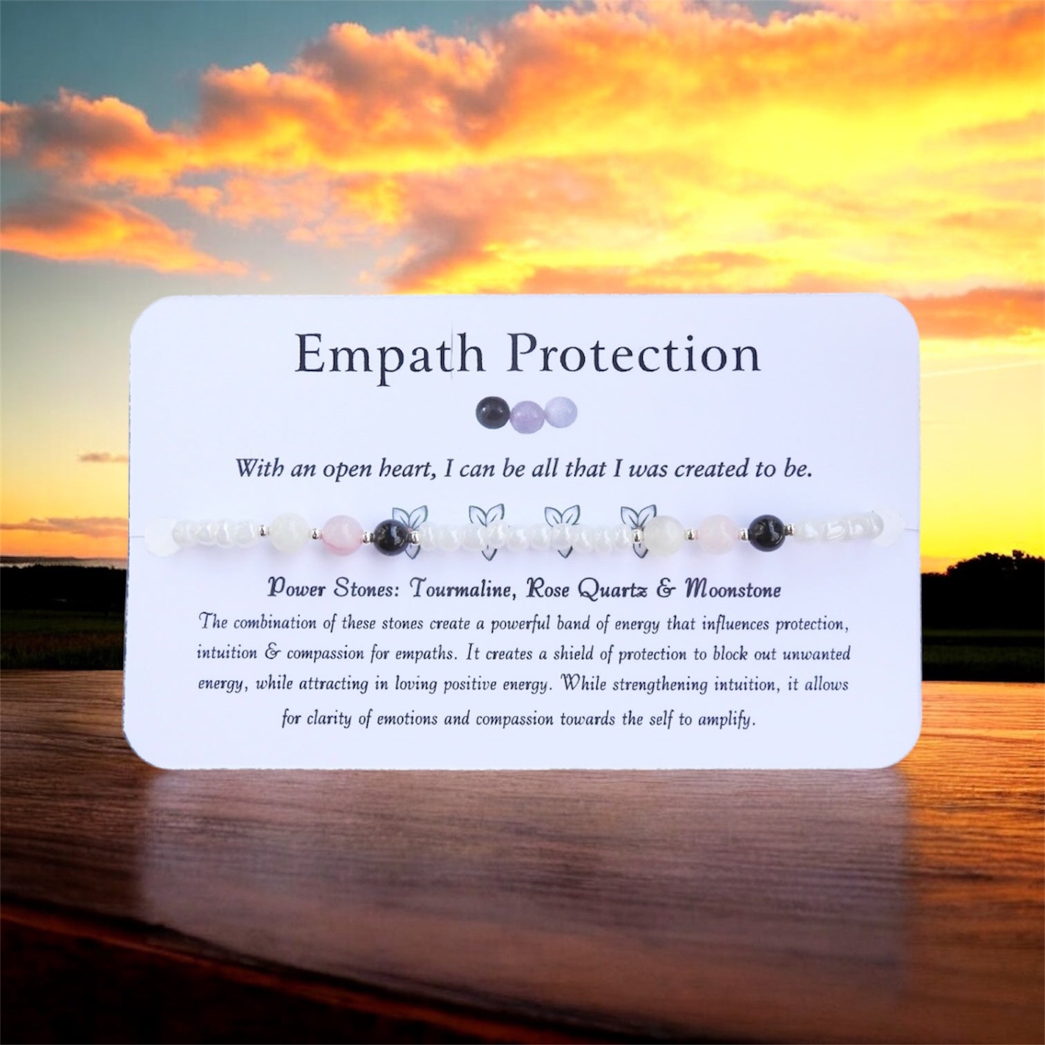 Empath Protection Anklet - Beaded Anklet - Mindful Intentions
