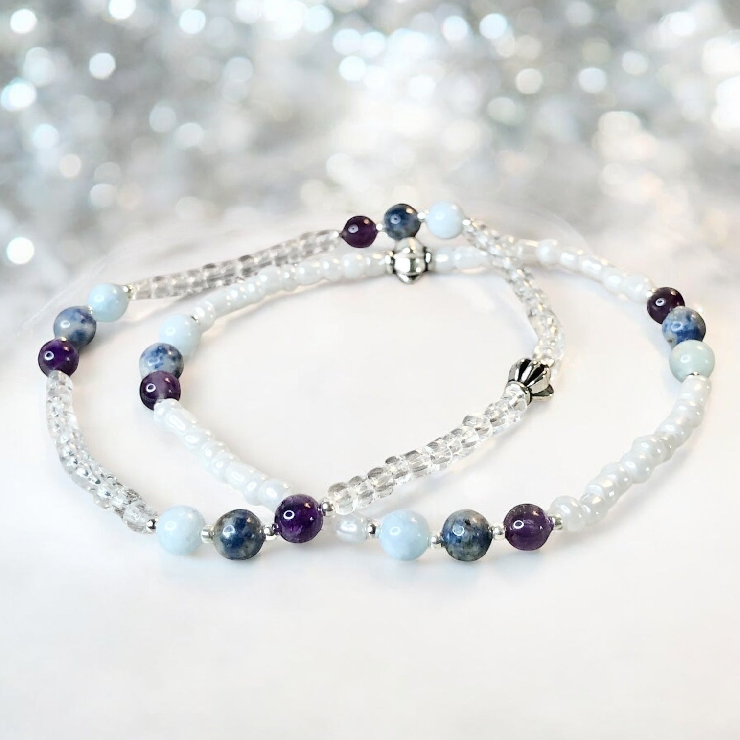 Pisces Zodiac Anklet - Beaded Anklet - Mindful Intentions