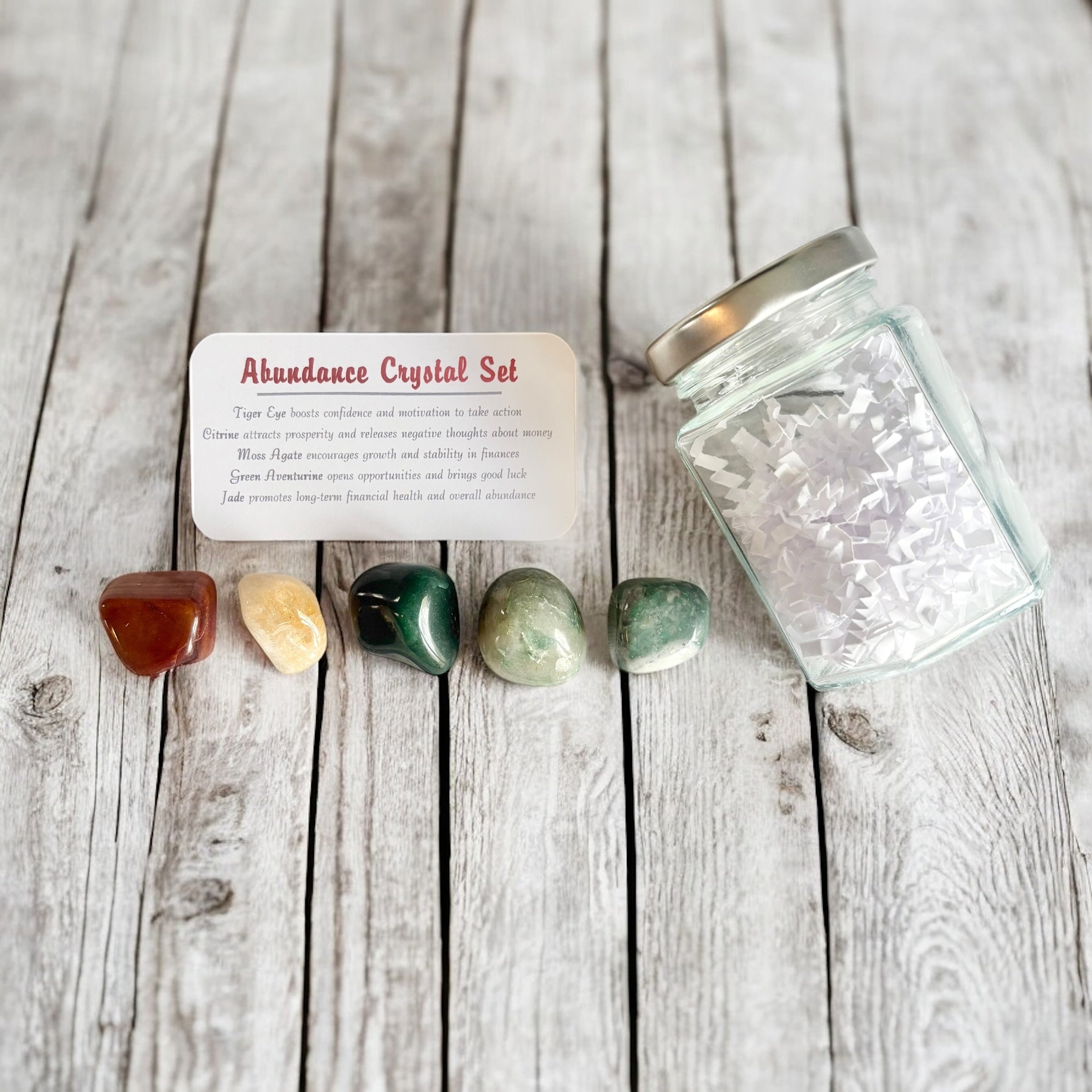 Abundance Crystal Set in Jar