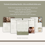Burnout to Clarity Workbook | Gentle Burnout Recovery & Nervous System Reset Guide