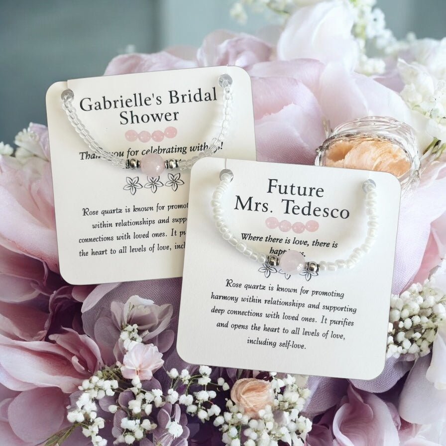 Bridal Shower Bracelet Favor- Personalized Gift