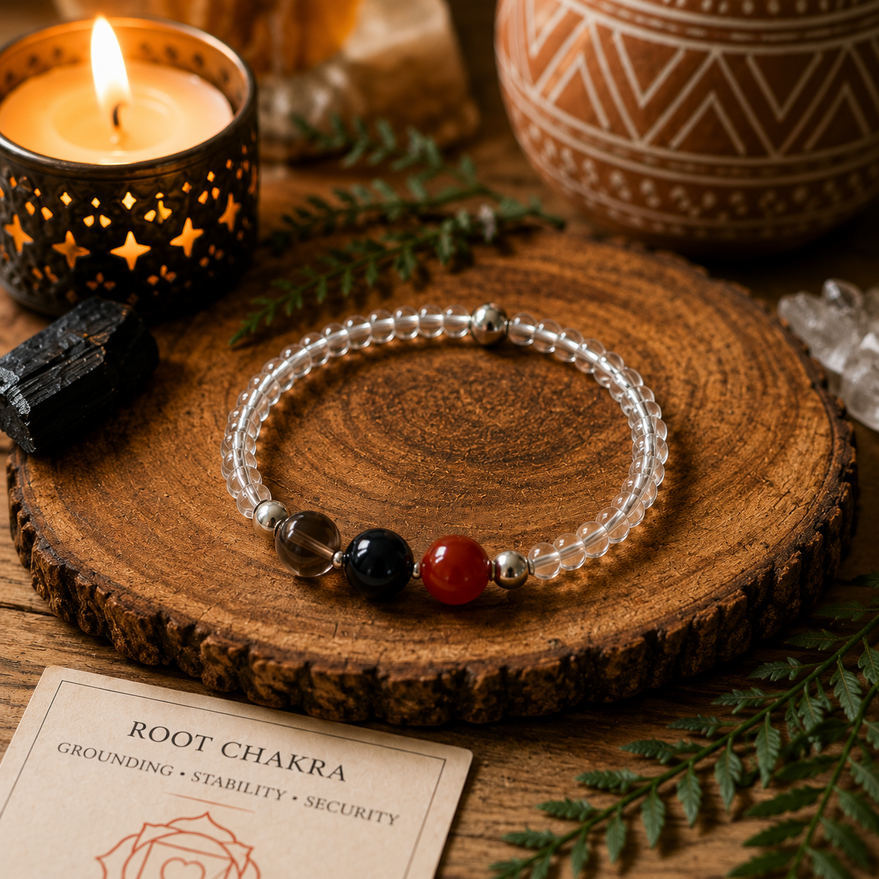 Root Chakra Bracelet- For Grounding & Security