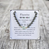 Fluorite Men's Bracelet- For Focus & Anxiety Relief - Mindful Intentions