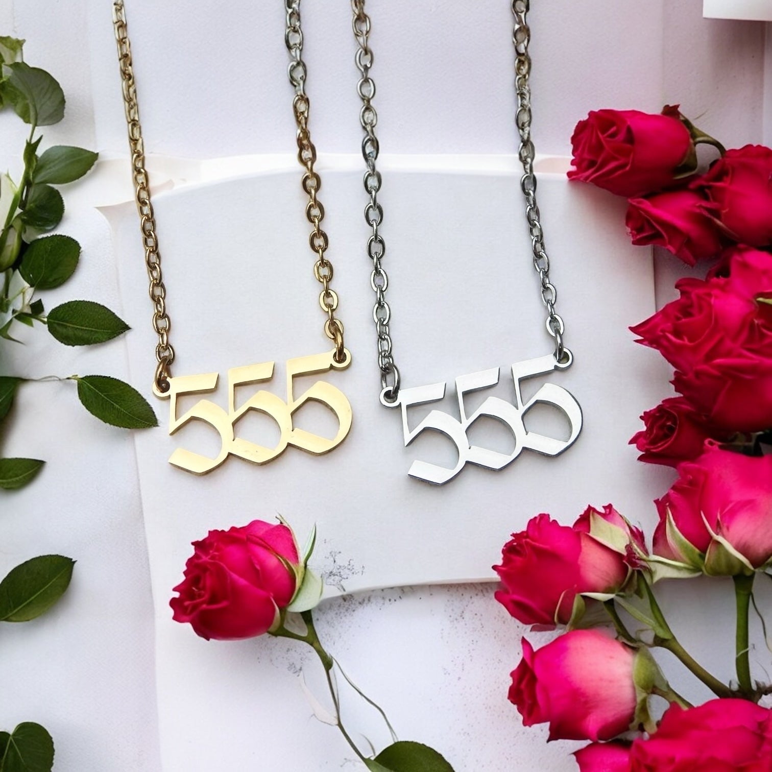 555 Angel Number Necklace- For Change & Transformation - Mindful Intentions