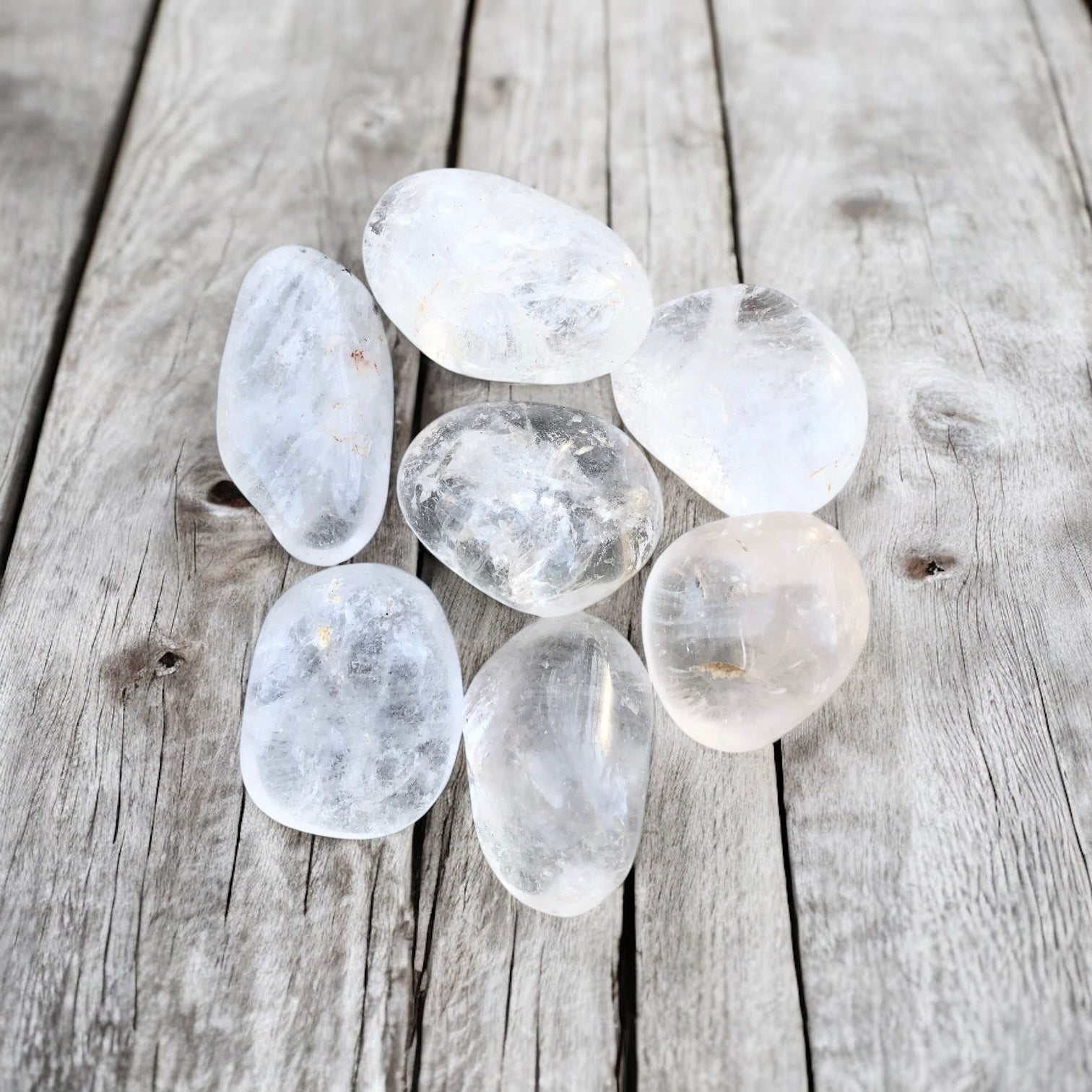 Large Quartz Stones with Card- Stone of Activation, Healing & Positive Energy