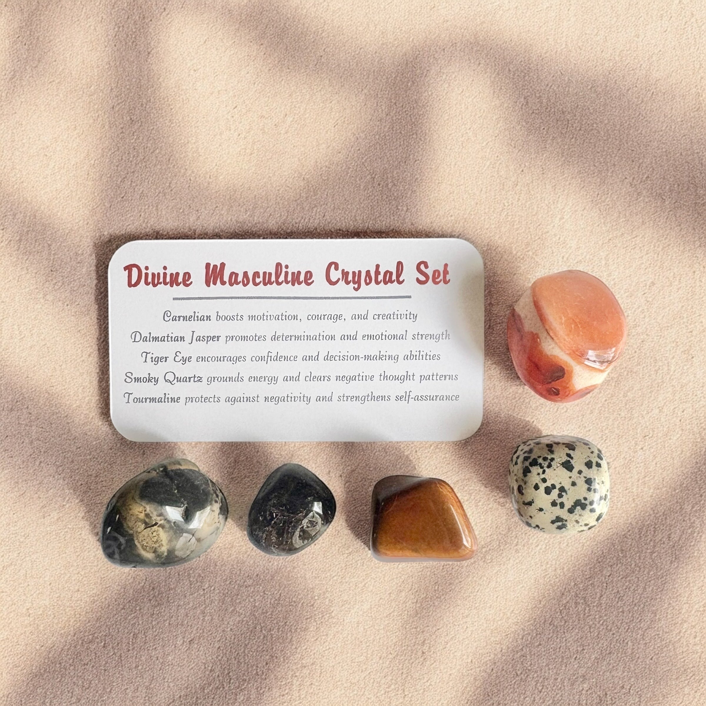 Divine Masculine Crystal Set in Jar
