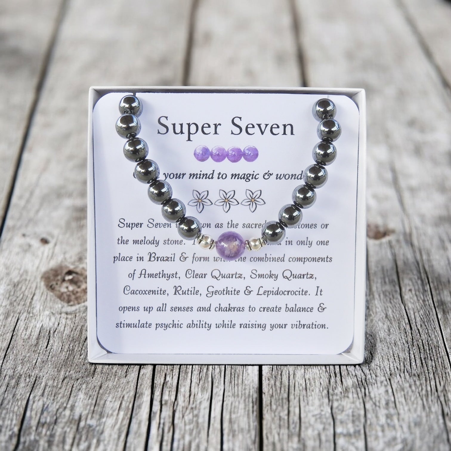 Super Seven Bracelet- For Manifestation & Raising Vibration