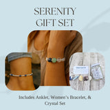 Serenity Crystal Bundle — Anklet, Bracelet & Calming Crystal Jar Set