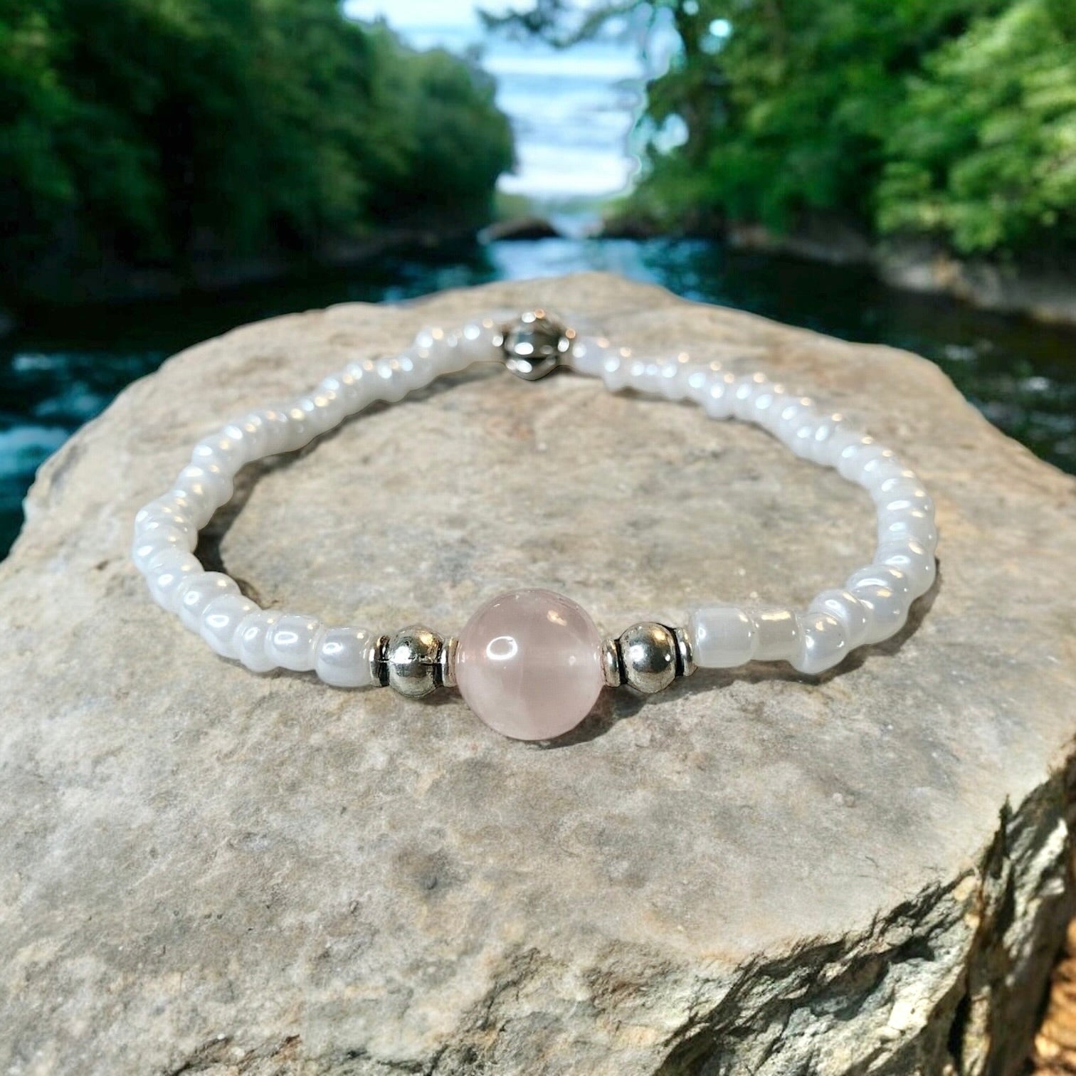 Rose Quartz Bracelet- For Self Love & Harmony in Relationships
