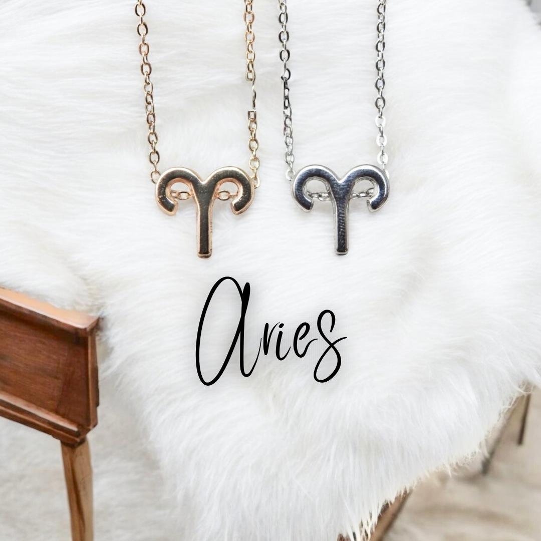 Aries Necklace- Zodiac Necklace - Mindful Intentions