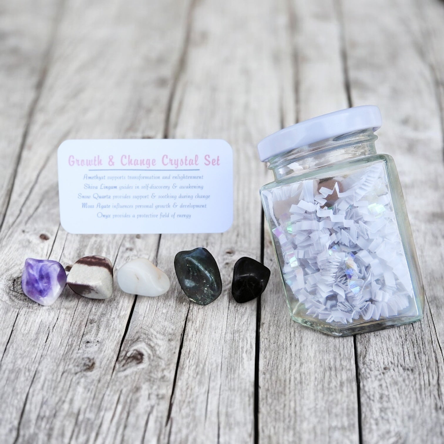 Growth & Change Crystal Set in Jar