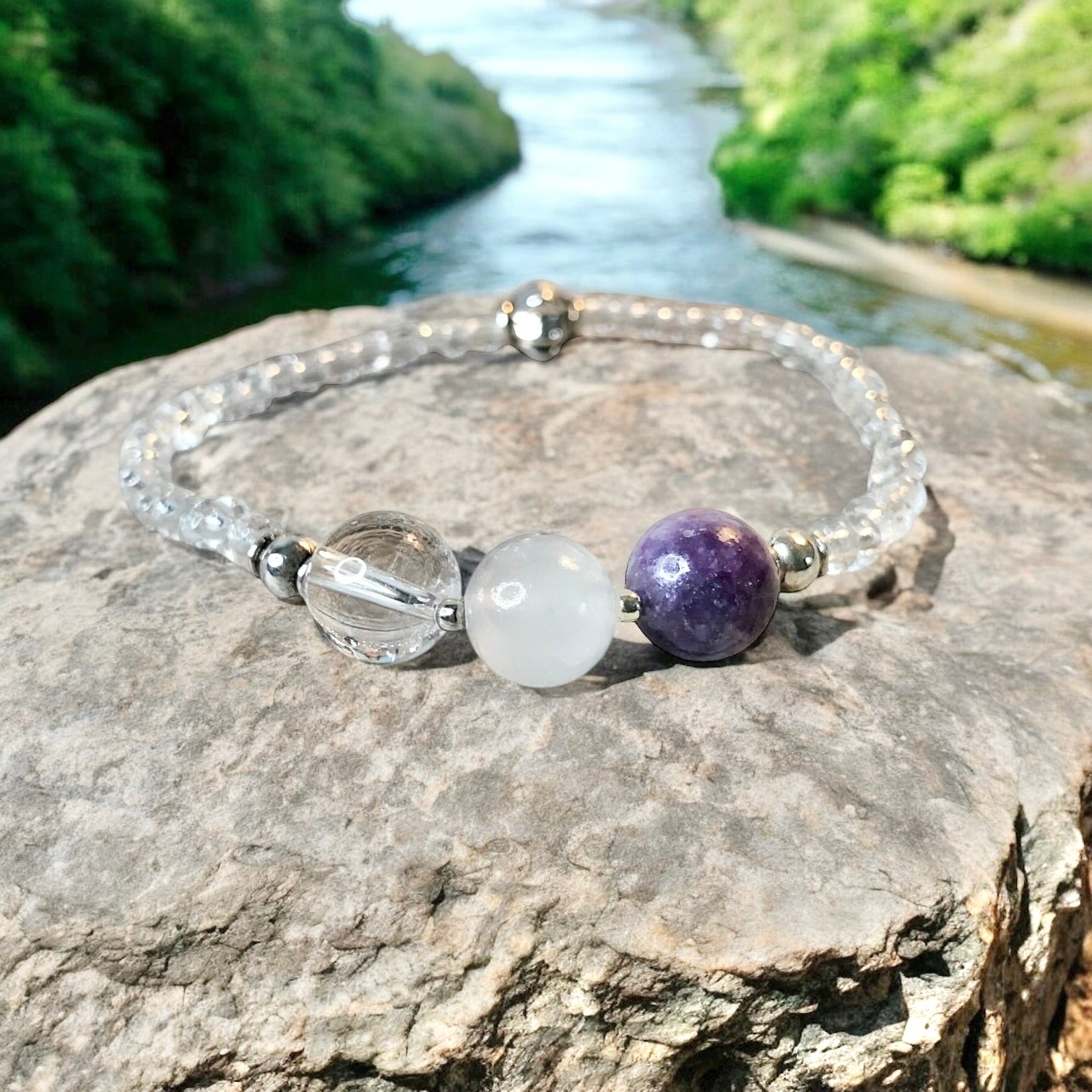 Crown Chakra Bracelet- For Divine Guidance & Universal Connection