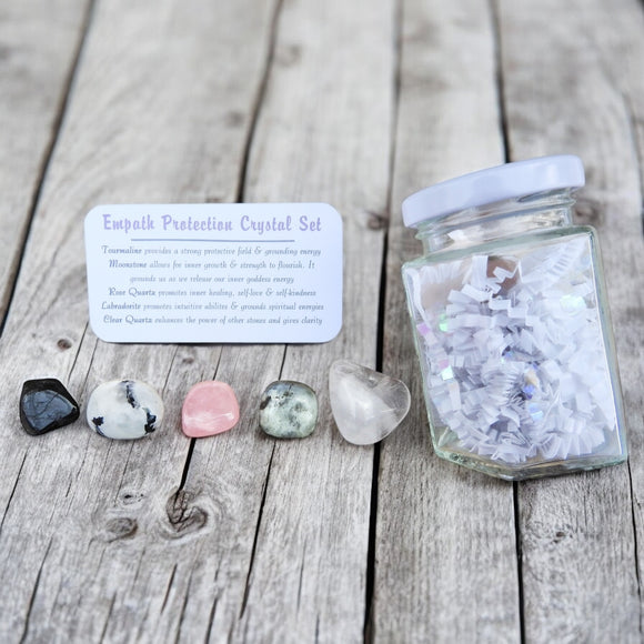 Empath Protection Crystal Set in Jar