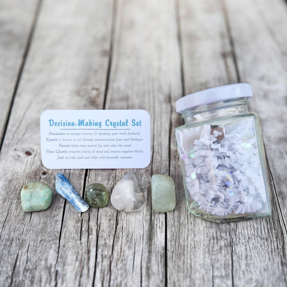 Decision Making Crystal Set in Jar