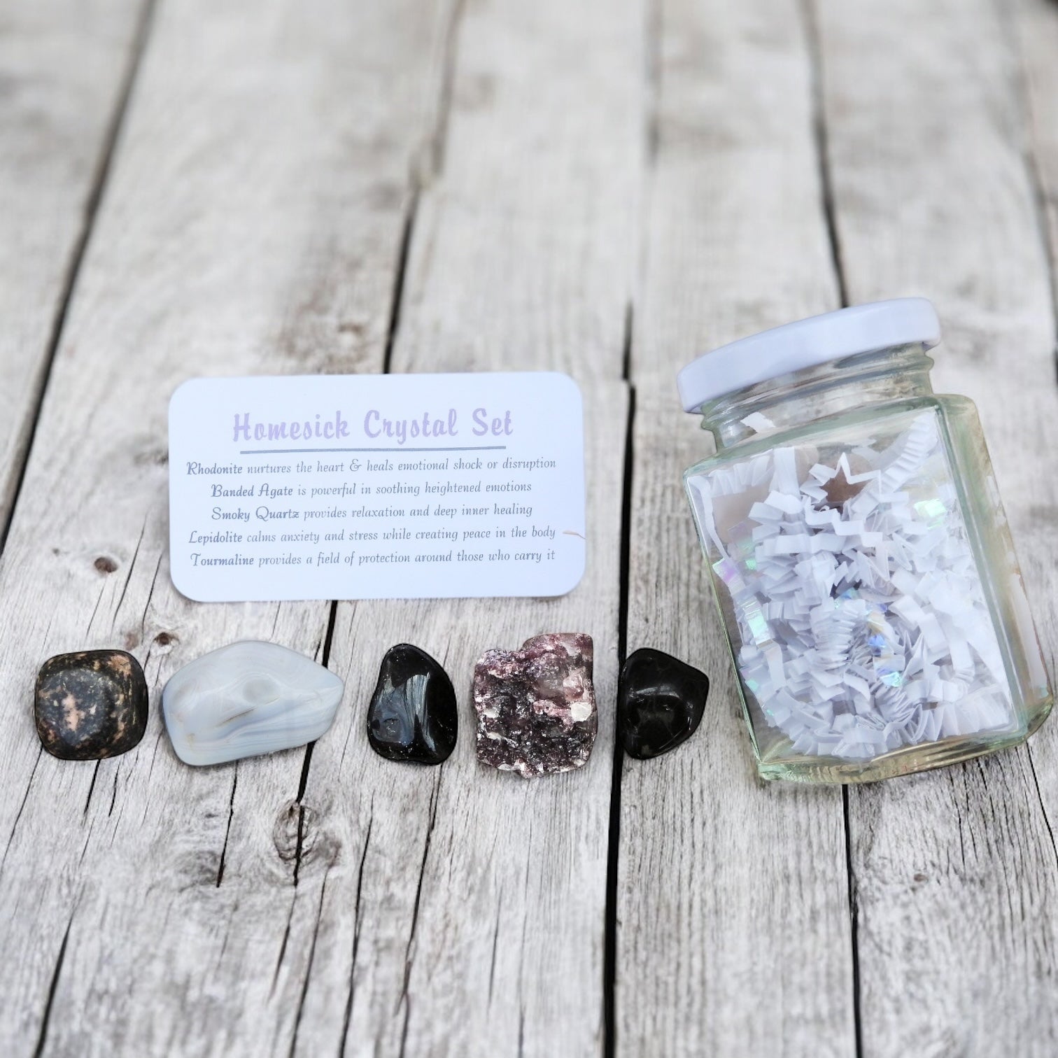 Homesick Crystal Set in Jar