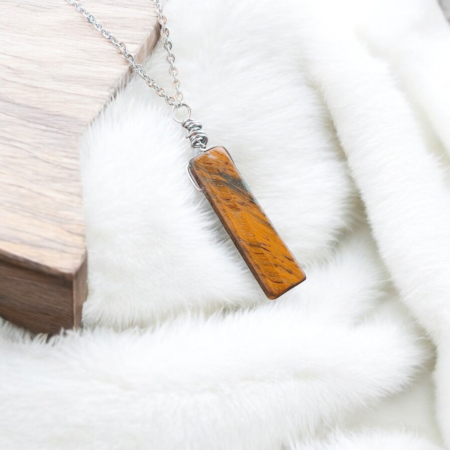 Tiger Eye Necklace- For Bravery & Confidence