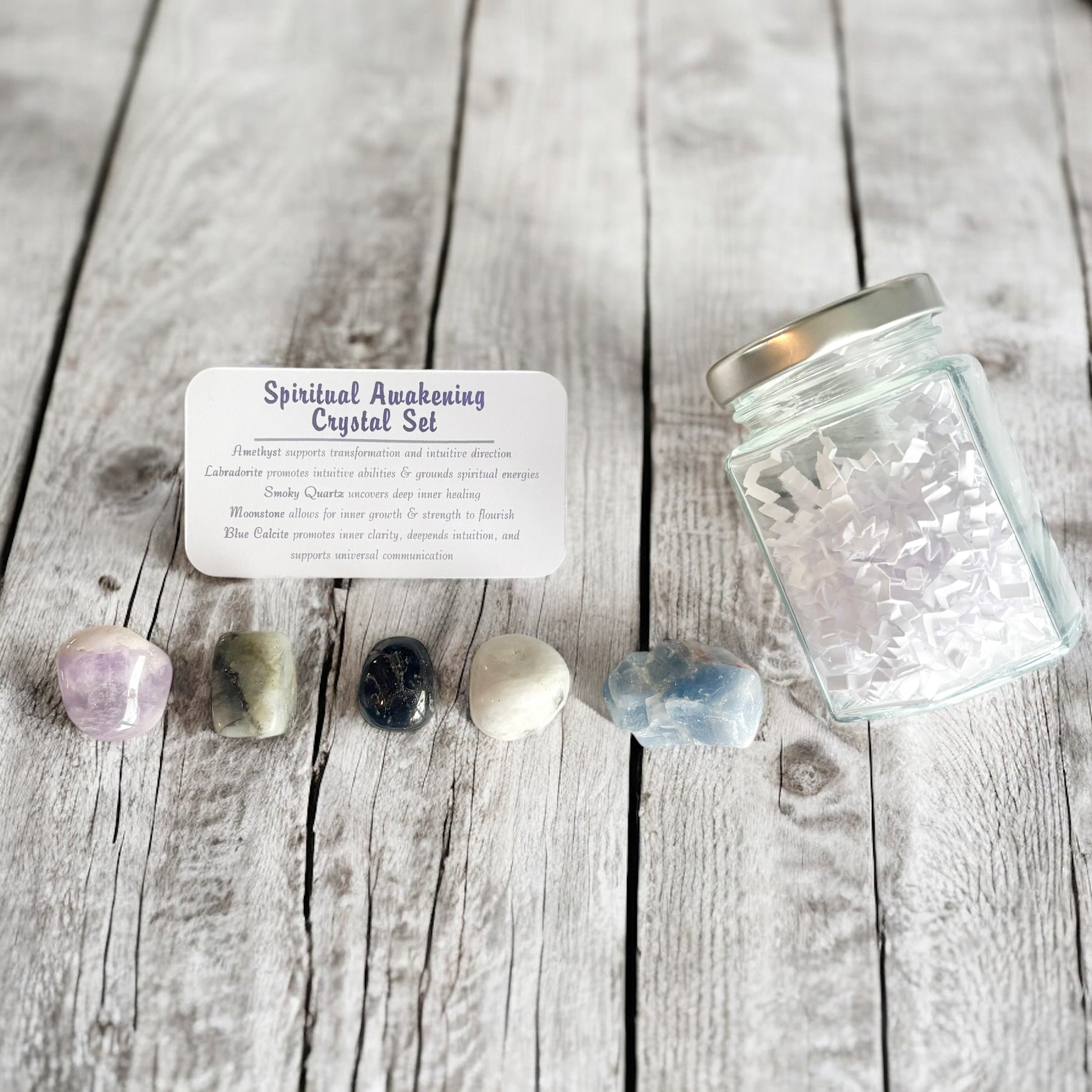 Spiritual Awakening Crystal Set in Jar