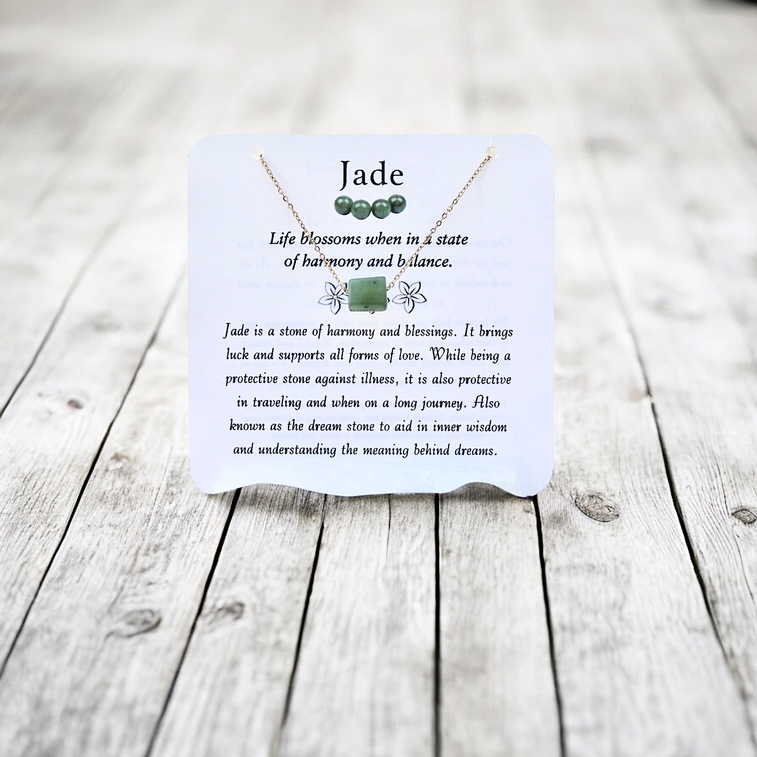 Jade Necklace- Stone of Luck and Harmony