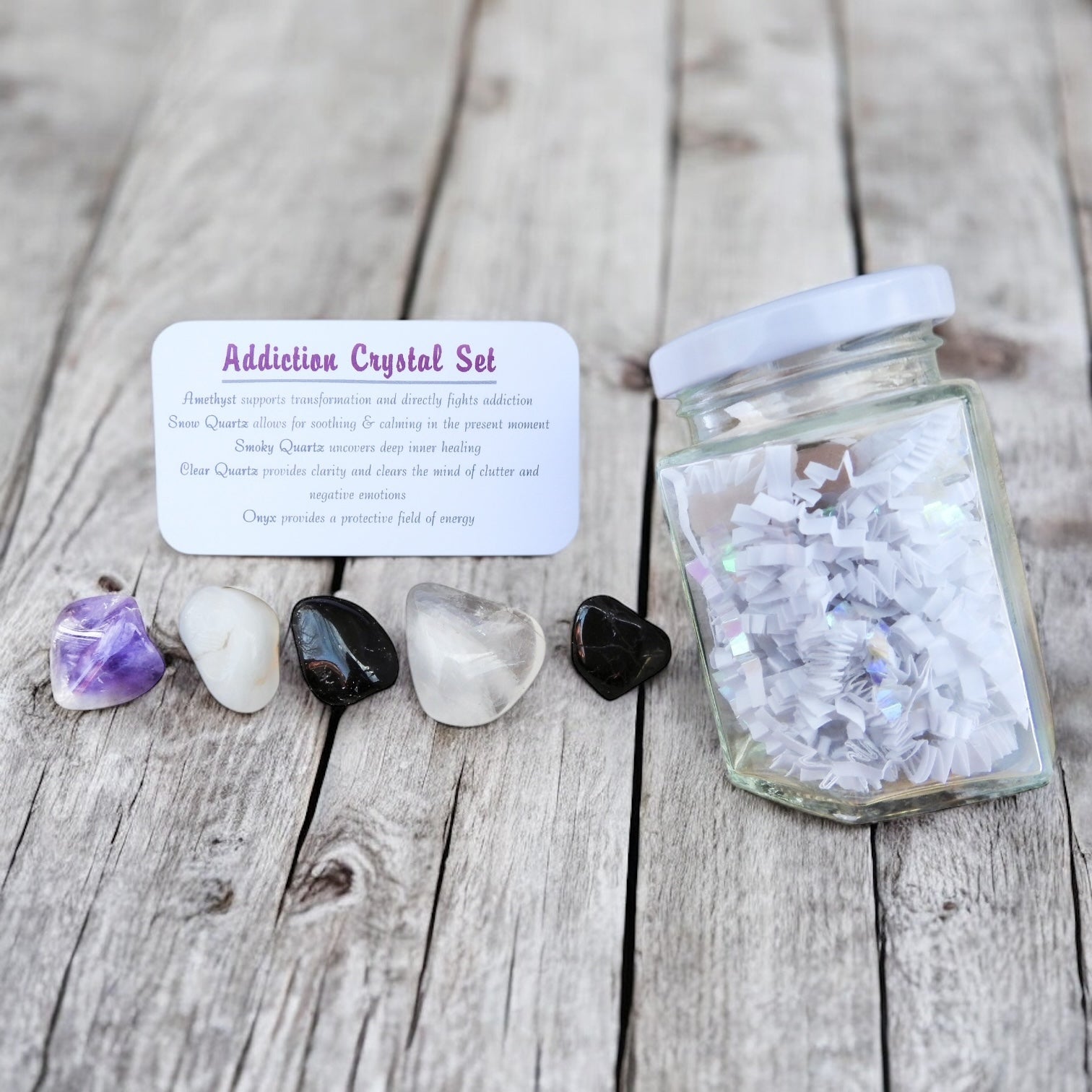 Addiction Crystal Set in Jar