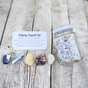 Calming Crystal Set in Jar