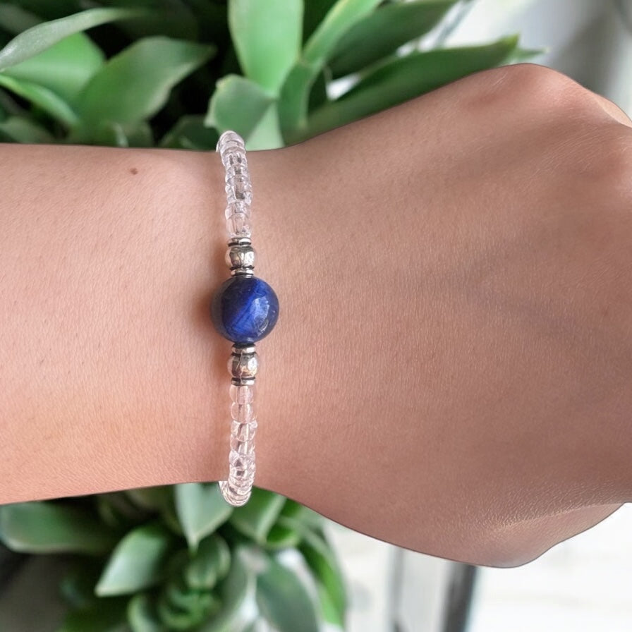 Blue Tiger Eye Bracelet- For Calming Strength & Self Assurance