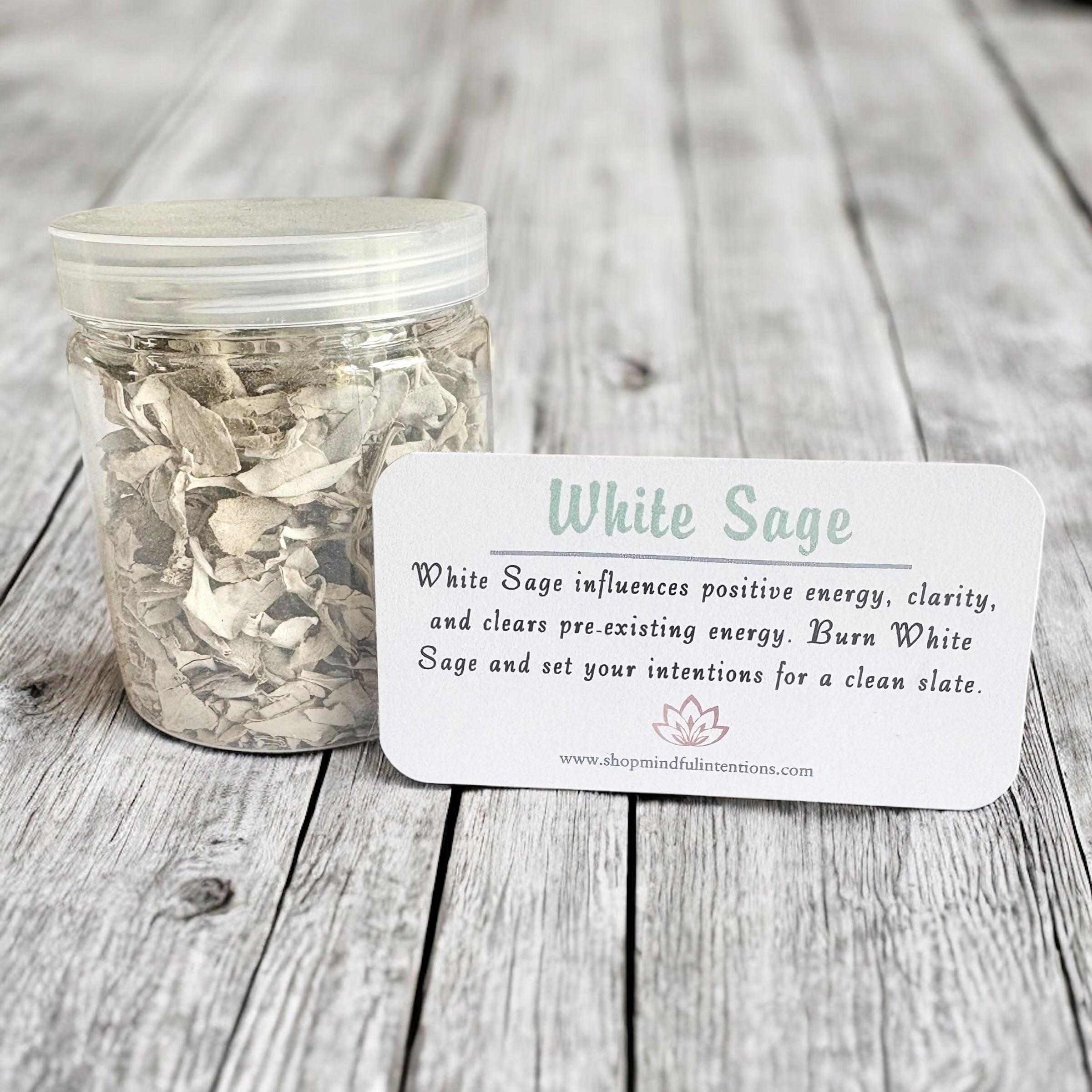 Dried Herb Jars- Rose Buds, Lavender, Palo Santo, Sage for Smudging & Intention Setting - Mindful Intentions