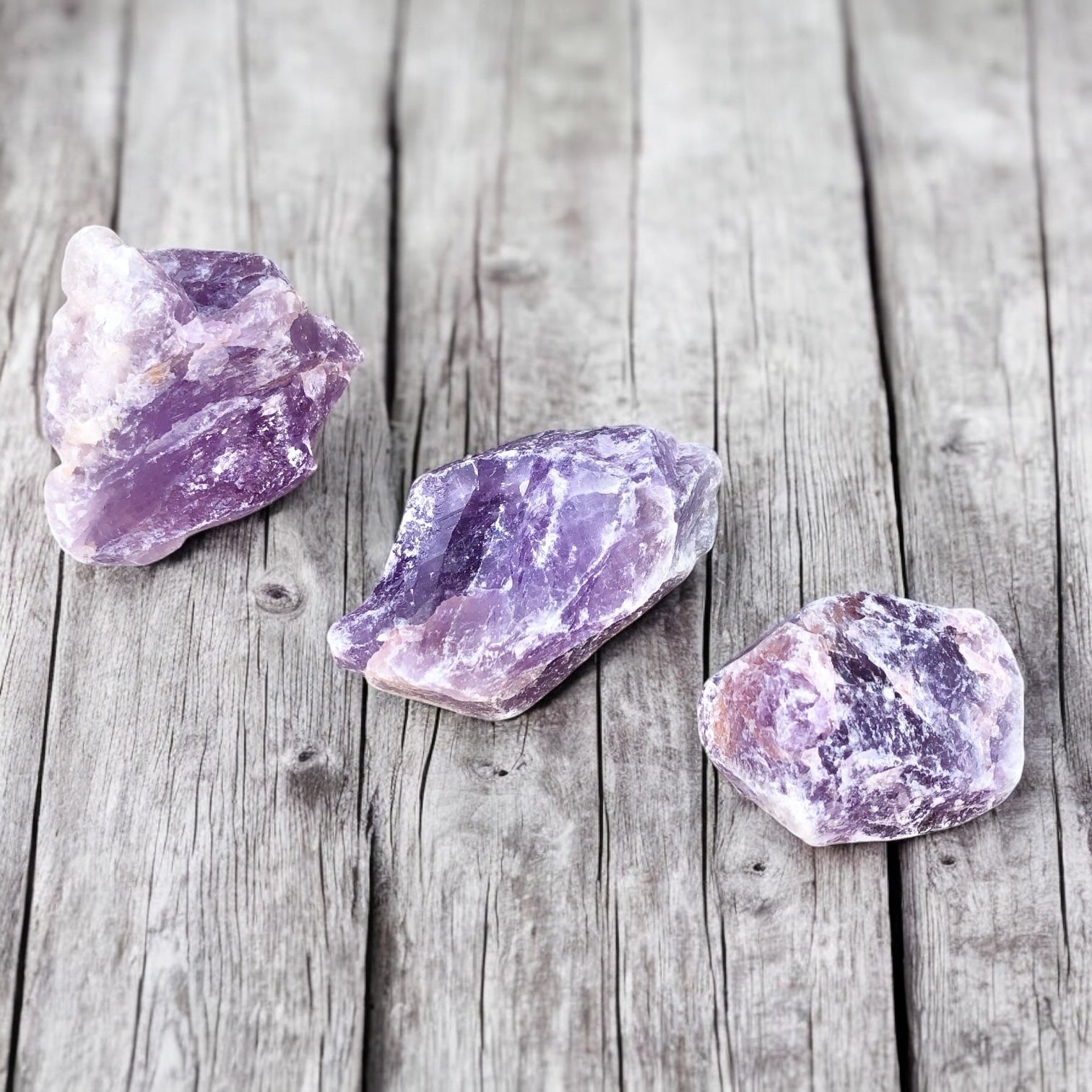 Amethyst Raw Palm Stone of Intuition, Protection & Sleep
